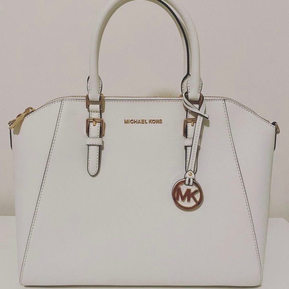 Michael kors ciara large top zip satchel